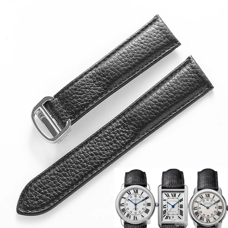 Cartier Watch Tank - Echtes Leder-Uhrenarmband für Cartier Tank London