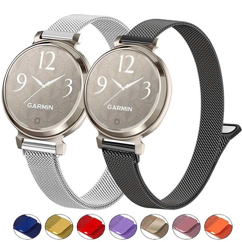 Milanese Loop Magnetic - 14mm Milanese-Armband für Garmin Lily 2/Lily