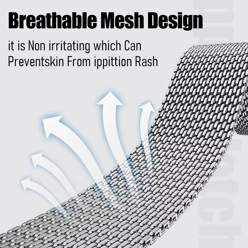 18/20/22mm Stahlgitter-Milanes – Milanese Loop Magnetic Bewertung und Preis
