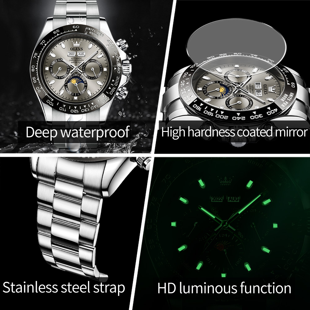 OLEVS 6654 Luxus-Herrenuhr, Ch – Seiko Watch Presage Bewertung und Preis