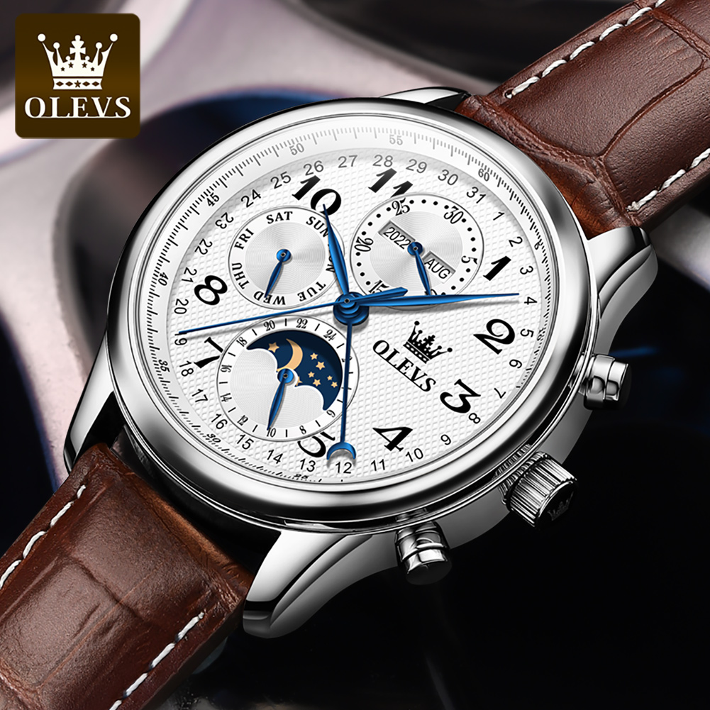 OLEVS 6667 Mondphasen-Herrenuh – Seiko Watch Presage Bewertung und Preis