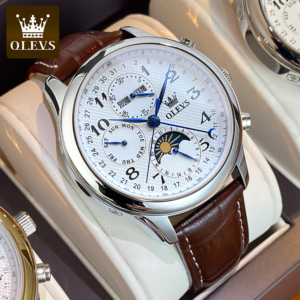 OLEVS 6667 Mondphasen-Herrenuh – Seiko Watch Presage Bewertung und Preis