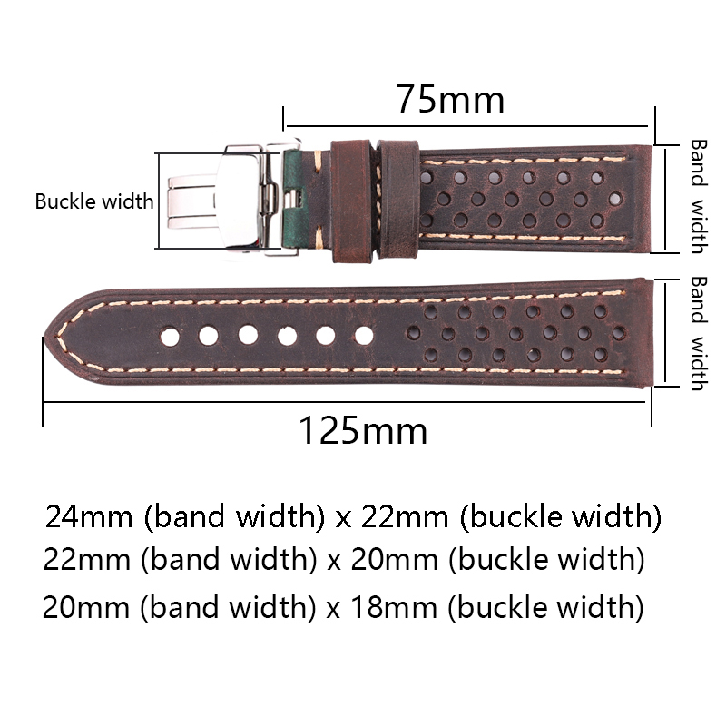 Retro-Uhrenarmbänder aus Kalbs – Curved Spring Bar Bewertung und Preis